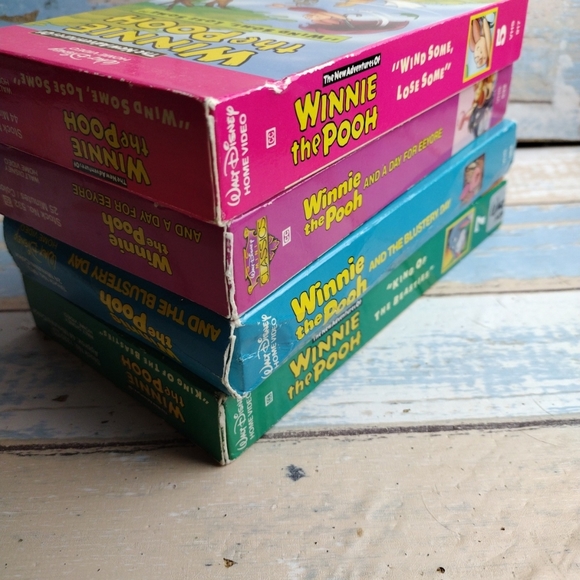 Disney Winnie The Pooh VHS Tapes Lot of 7 Movies Tapes The many adventures - Picture 10 of 11